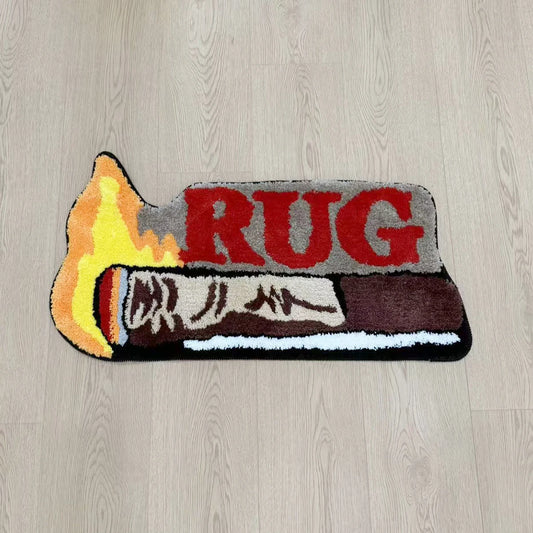 Cigar Shaped Tufted Non-Slip Rug