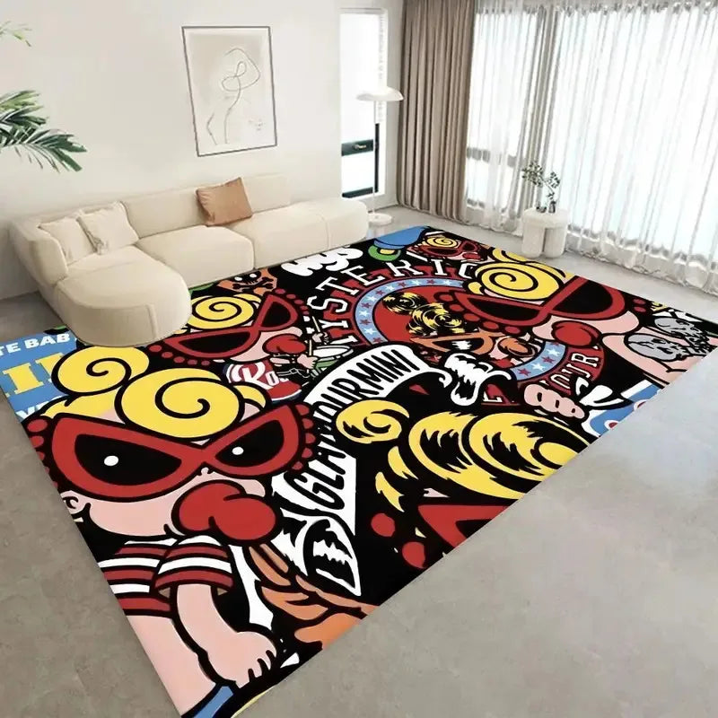 VIKAMA Washable Non-Slip Kids Room Rug