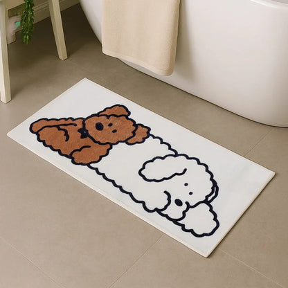 VIKAMA Leto Character Foot Mat Lfm-C06, Non-Slip For Kitchen, Bathroom, Toilet, Entrance