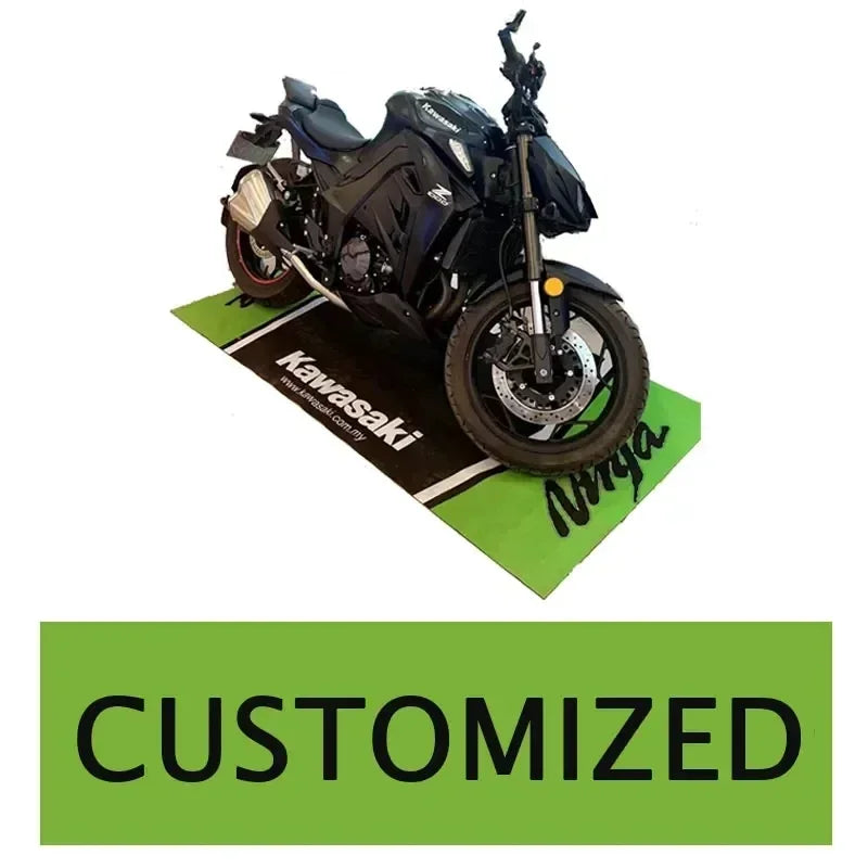 Motorcycle racing anti-slip garage rug