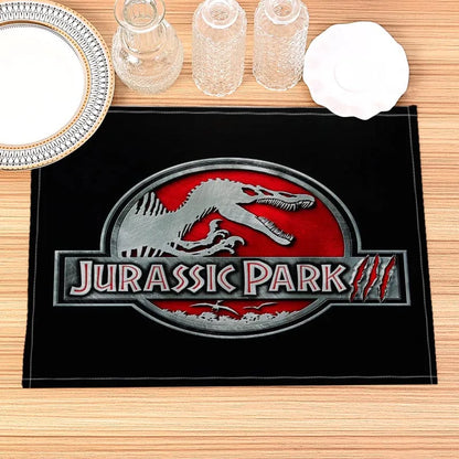 Jurassic Park Print Linen Kids Placemat Set