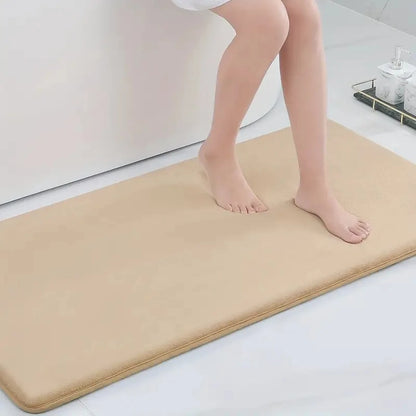 Large Bathroom Anti-Slip Floor Mat Water-Absorbent Bathtub Carpet Home Decor
