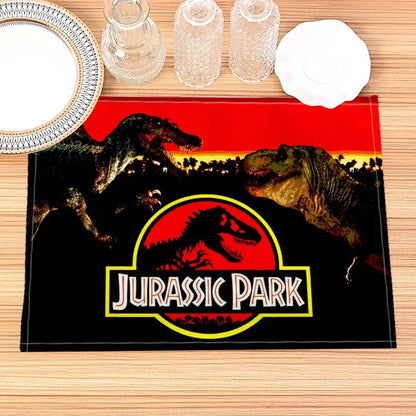 Jurassic Park Print Linen Kids Placemat Set