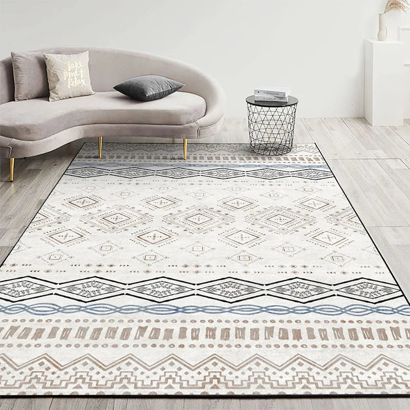 VIKAMA Nordic Light Luxury Large Area Living Room Carpet Sofa Coffee Table Bedroom Floor Mat