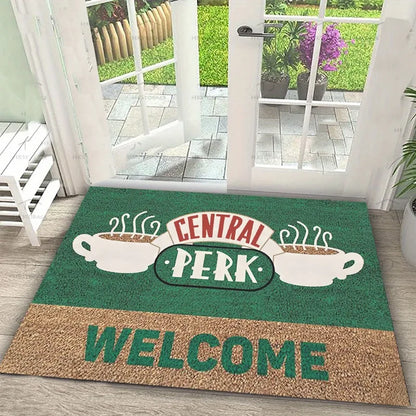 Central Perk Friends Coffee Logo Door Mat