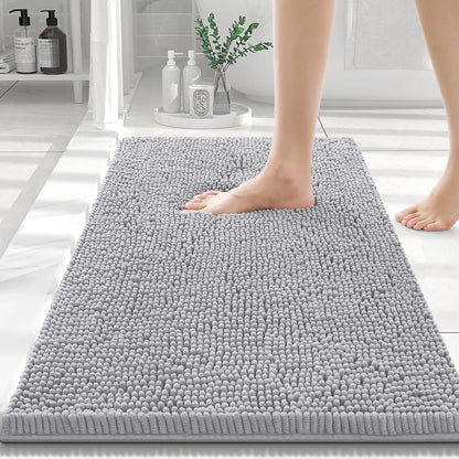 Olanly Chenille Non-Slip Absorbent Bath Mat