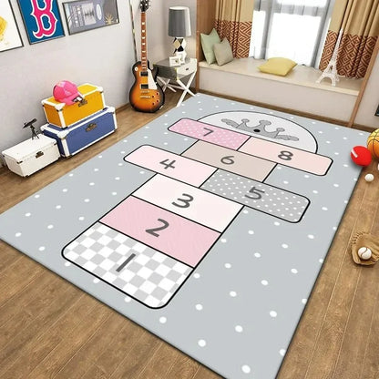 Cartoon Game Kids Area Rug