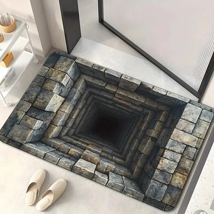 Cave Scenery Pattern Doormat Non-Slip Home Decor Rug Bedroom Living Room Kitchen Entrance Front Door Floor Mat
