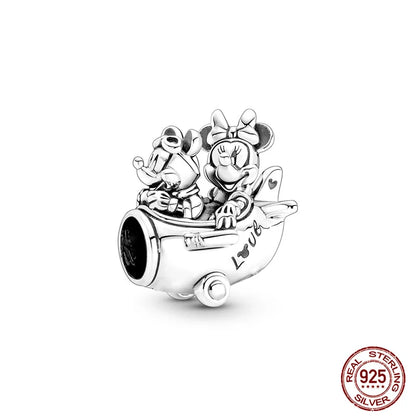 Disney S925 Sterling Silver Charm Beads For Women Bracelet