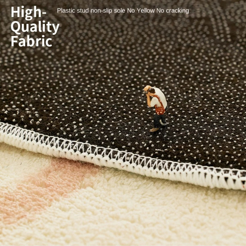 Retro Plaid Nordic Plush Soft Area Rug