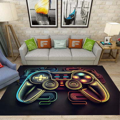 Gaming controller esports room rug
