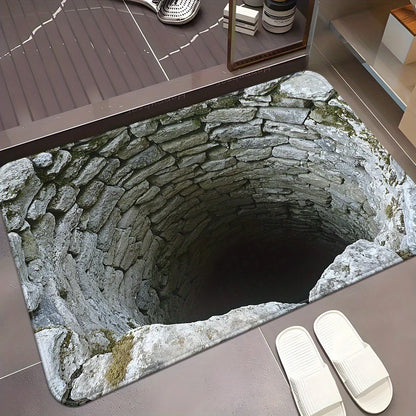 VIKAMA 3D Optical Illusion Anti-Slip Doormat
