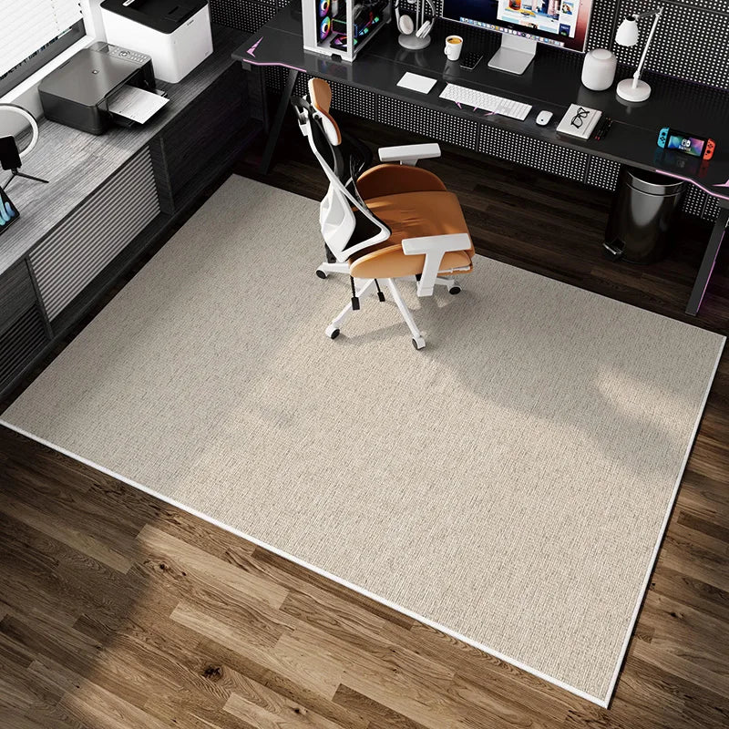 VIKAMA Simple Gaming Room Carpet Non-Slip Swivel Chair Study Bedroom Floor Mat