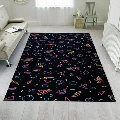 Retro Arcade Bowling Alley Area Rug