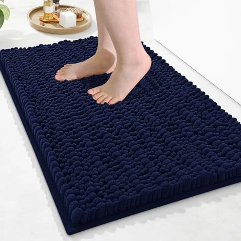 Olanly Chenille Soft Non-Slip Bath Rug