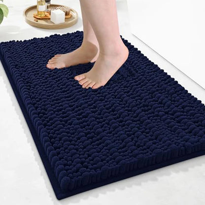 Olanly Chenille Soft Non-Slip Bath Rug