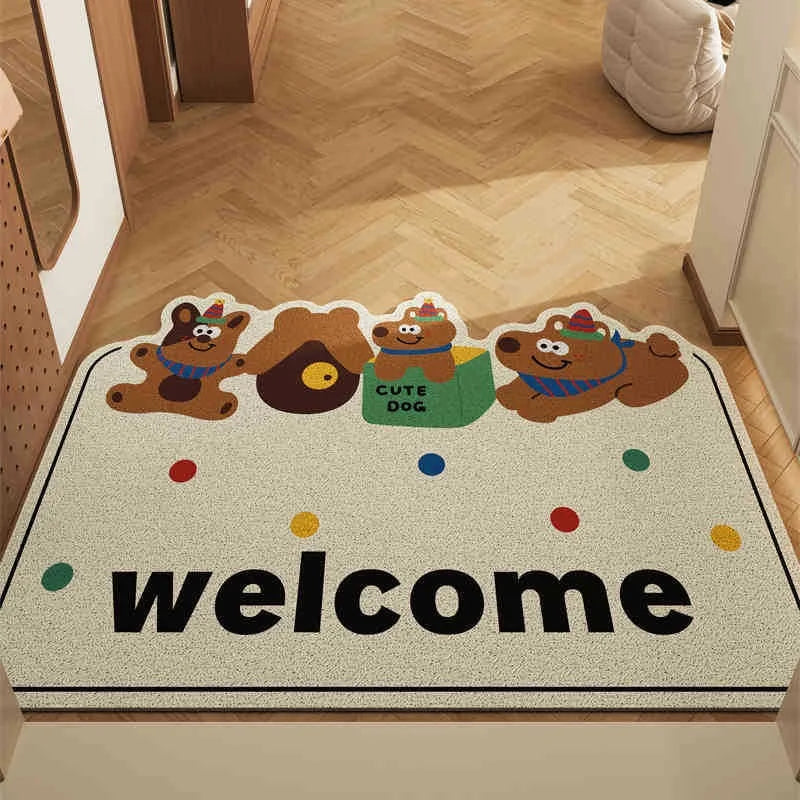 VIKAMA Cute Bear Non-Slip Carpet