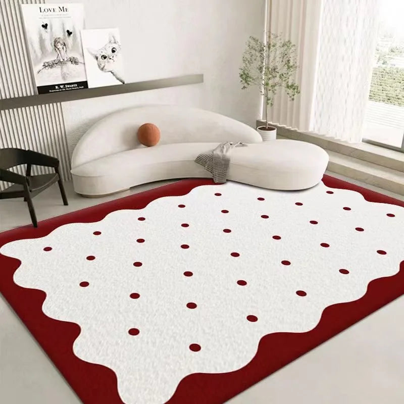 VIKAMA Cream Cashmere Style Bedroom Carpet