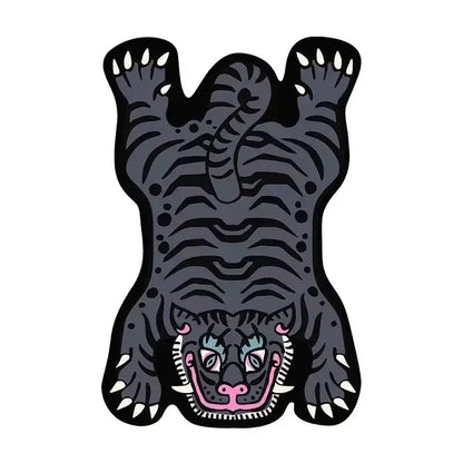 VIKAMA Cartoon Tiger Durable Area Rug