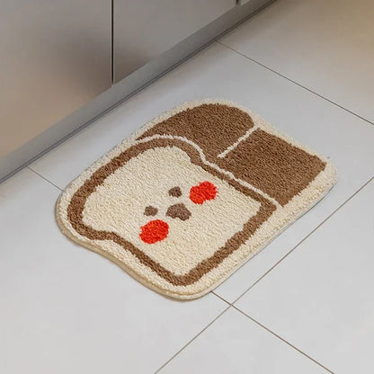 VIKAMA Cartoon Soft Cashmere-Feel Bedside Area Rug