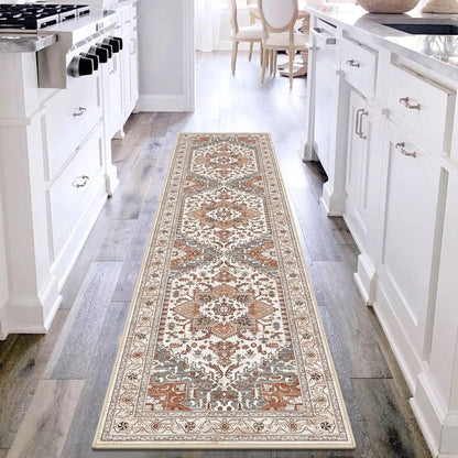 VIKAMA Non-Slip Hallway Runner Rug Machine Washable Kitchen Entryway Bedroom Laundry Carpet