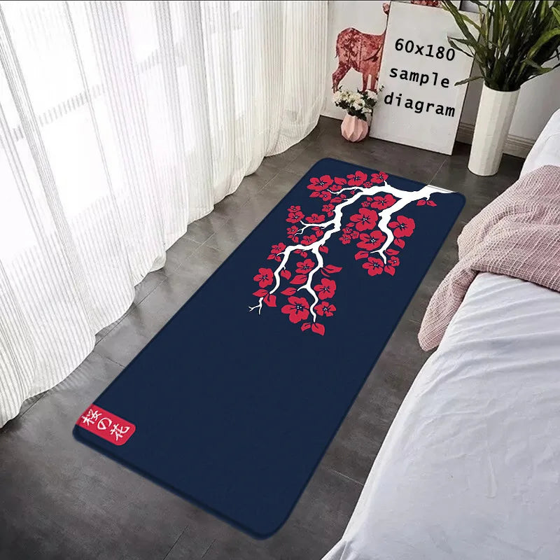 Japanese Sakura Moon Carpet Rug