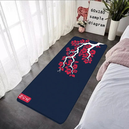 Japanese Sakura Moon Carpet Rug