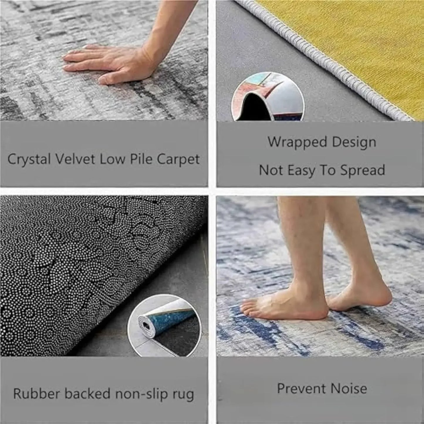 VIKAMA Game Room Simple Durable Washable Area Rug