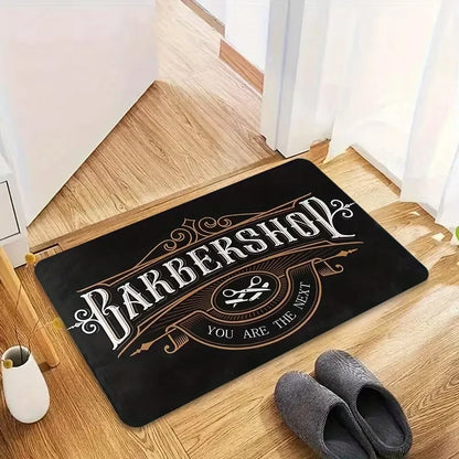 Vintage Barber Shop Welcome Mat
