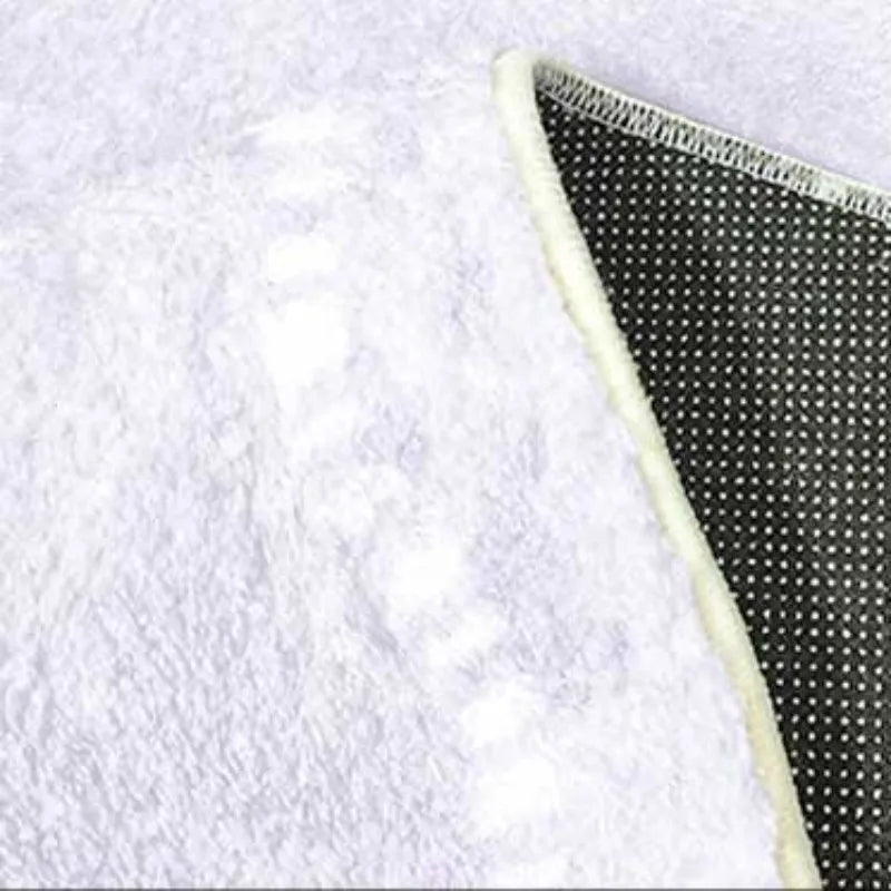 Modern Minimalist Solid Color Irregular Plush Washable Area Rug