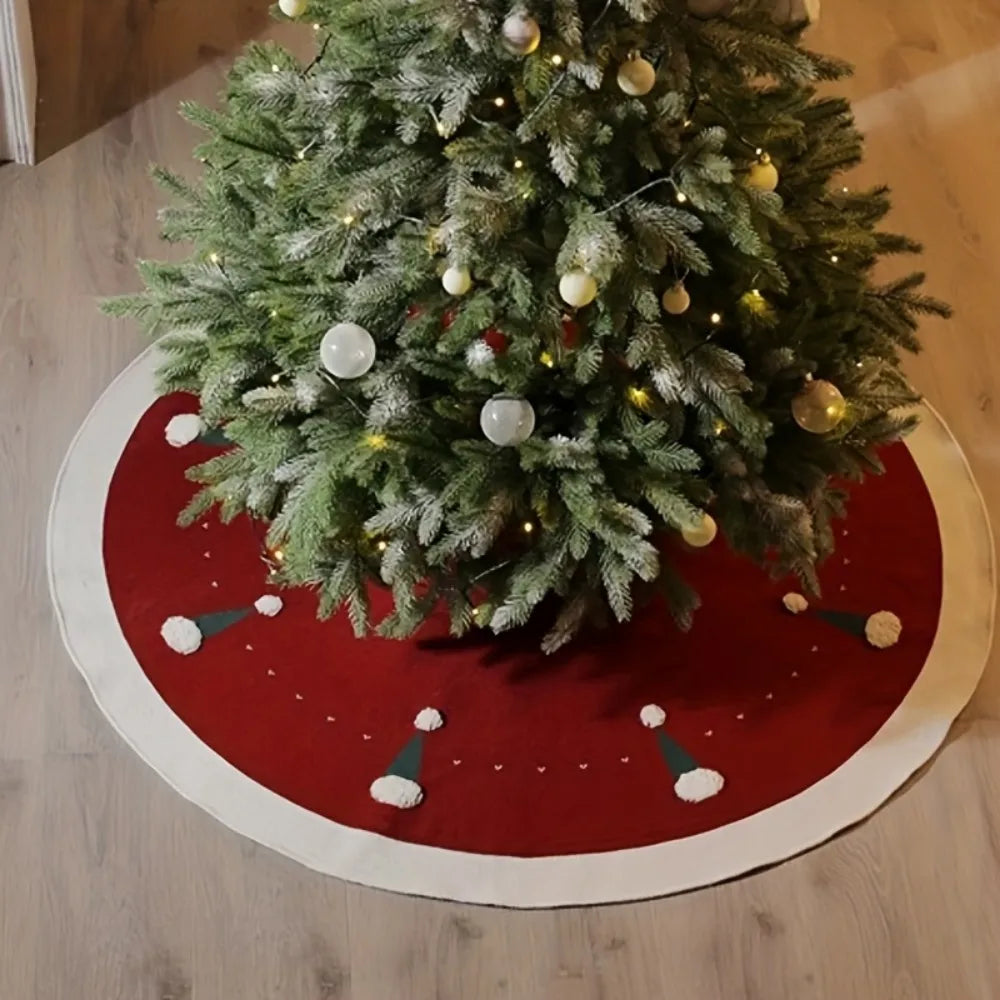 Vikama Christmas Decorations Tree Skirt with Santa Hat Design Holiday Vibes Galore Christmas Decorations