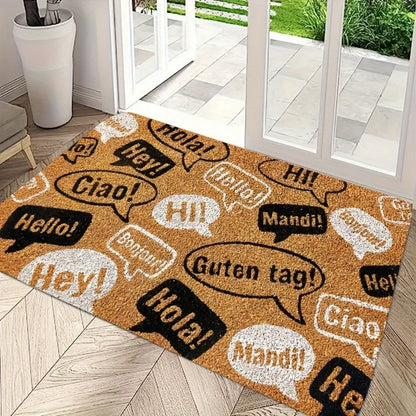 VIKAMA Welcome Cat Non-Slip Doormat