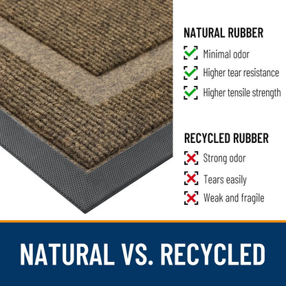 Olanly Waterproof Rubber Low Profile Doormat