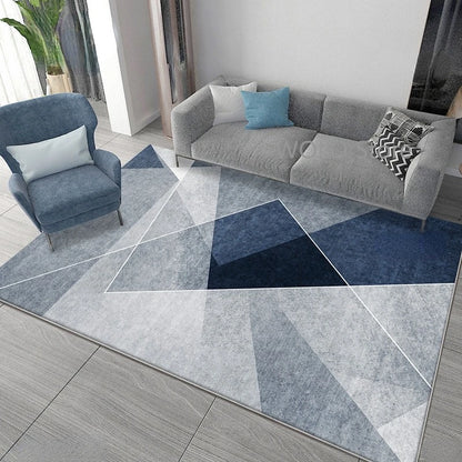 Nordic Marble Geometry Carpets for Living Room Light luxury Large area Home Decor rugs Bedroom Non-slip soft Floor Mats Washable