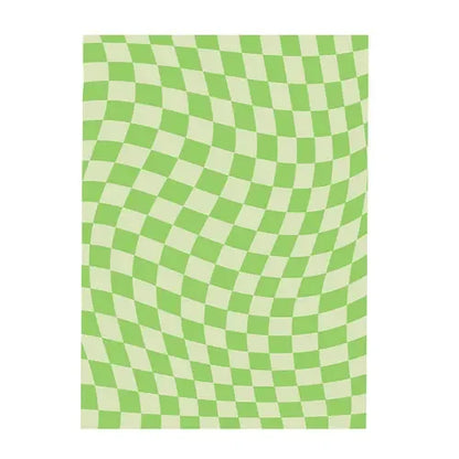 Retro Checkerboard Fluffy Plush Area Rug