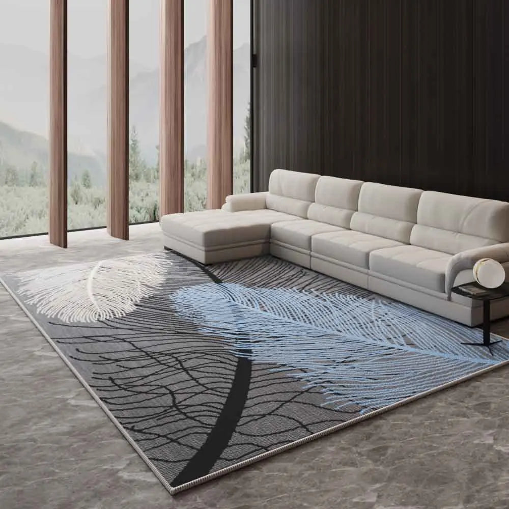VIKAMA Nordic Light Luxury Large Area Living Room Carpet Sofa Coffee Table Bedroom Floor Mat