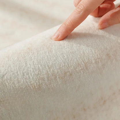 Cream Style Luxury Stripe Irregular Plush Area Rug