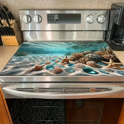 Ocean beach absorbent quick-dry kitchen counter mat