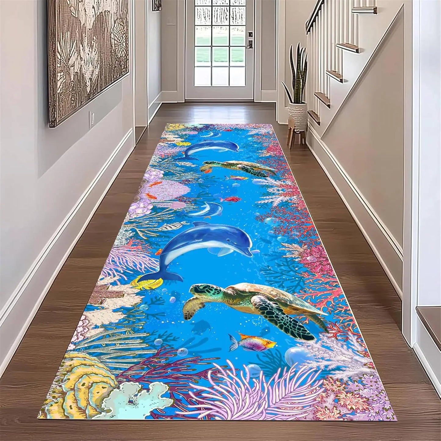 Ocean Coral Reef 3D Runner Rug