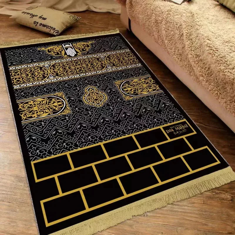 VIKAMA Portable Prayer Mat Foldable Kneeling Rug Indoor Outdoor Pilgrimage Mat Family Use Travel Prayer Carpet