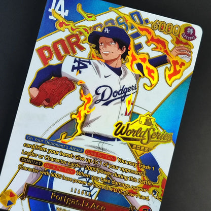One Piece Dodgers Luffy Ace EB02 010 Foil Promo Card