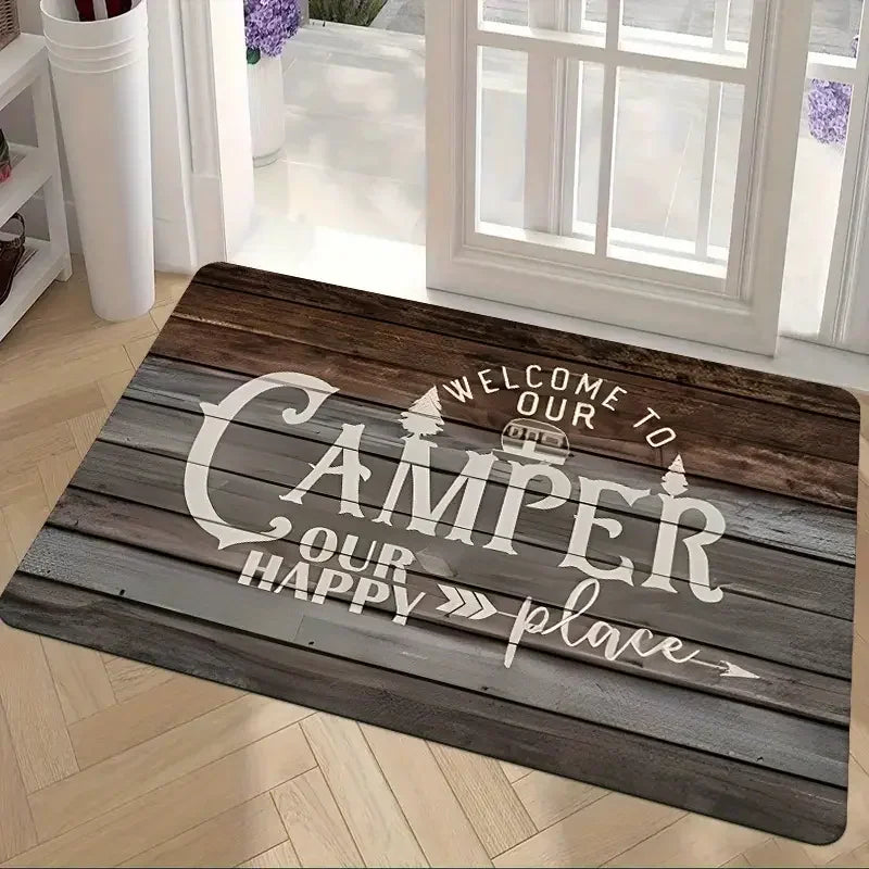 VIKAMA Camping Van Welcome Non-Slip Mat