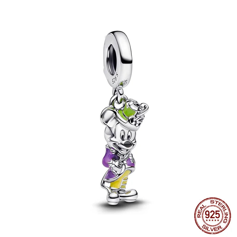 Disney S925 Sterling Silver Charm Beads For Women Bracelet