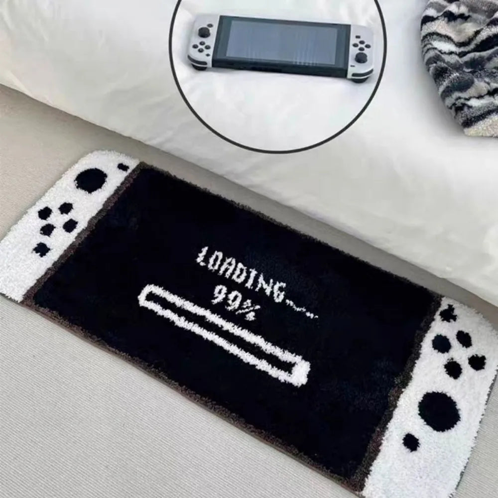 VIKAMA Game Console Plush Rug Cute Bedroom Dorm Game Area Carpet Home Decor