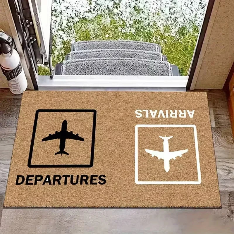 VIKAMA Airport Flight Schedule Welcome Mat