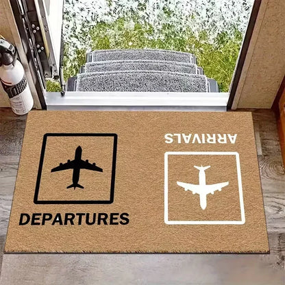 VIKAMA Airport Flight Schedule Welcome Mat