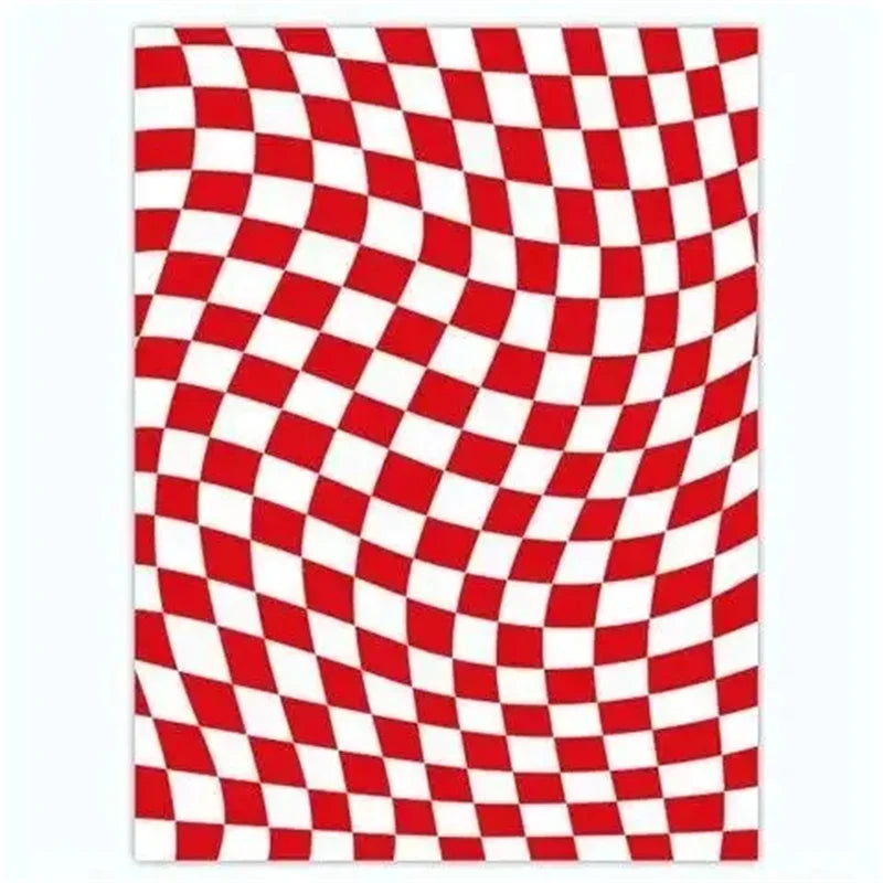 Purple Chessboard Plaid Area Rug