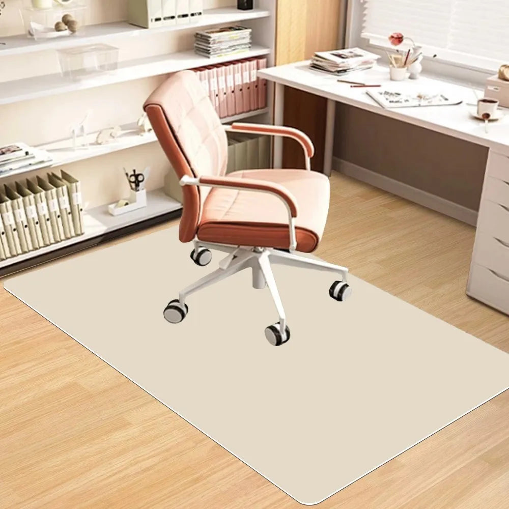 VIKAMA Scandinavian Office Carpet Non-Slip Stain-Resistant Wheelchair Study Floor Mat Home Decor