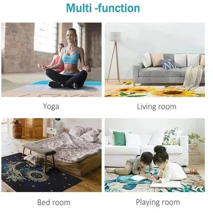 3D Fantasy Water Tower Non-Slip Area Rug