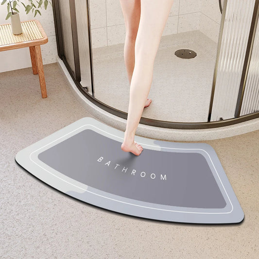 Arched Diatom Mud Non-Slip Bathroom Mat